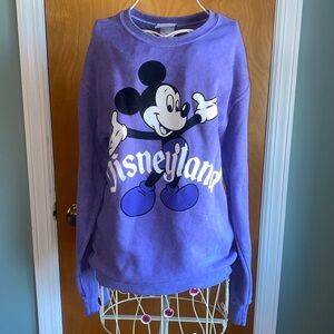 Purple Disneyland Mickey Mouse crewneck